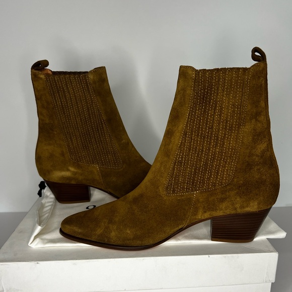 AMELYA LEATHER ANKLE BOOTS WITH ELASTIC - Picture 8 of 8